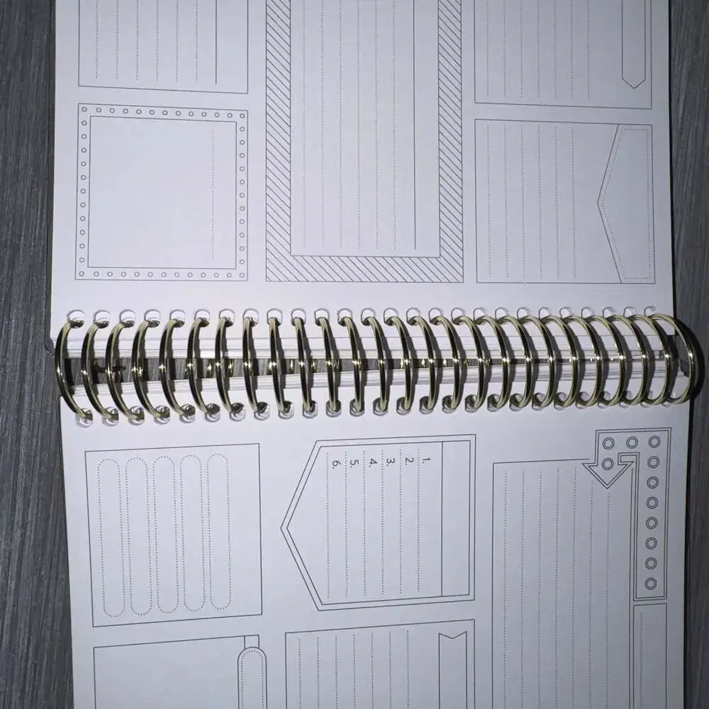 Set of TWO NONDATED Monthly Planner Calendar Notebook, fitness and tracking